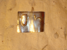 SAMPLER silver, gold & natural pearl brooch