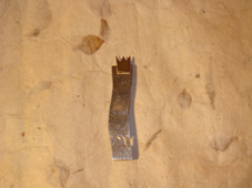 CROWNED Silver & gold brooch