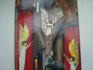 ST GILES ANGELS - silver pendant