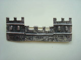 FORT - oxydised silver brooch